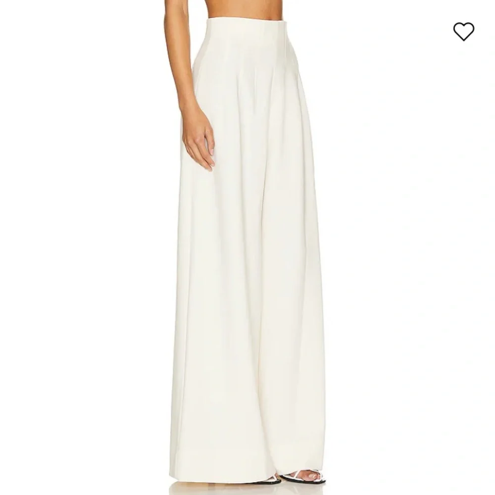 Staud Caleb Wide Leg Pants in Ecru - Picture 5 of 9
